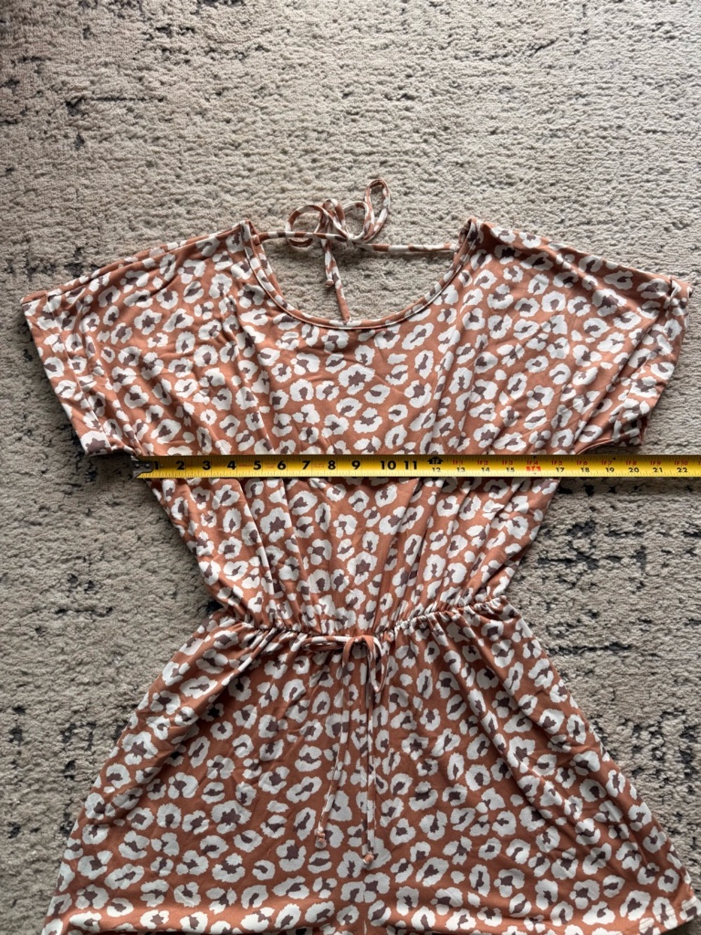 NWOT-Brushed Leopard Romper in Mauve SZ L - Picture 6 of 9